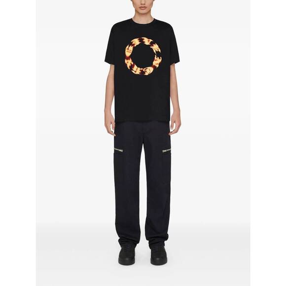 NEW GIVENCHY men's paris logo t-shirt in black